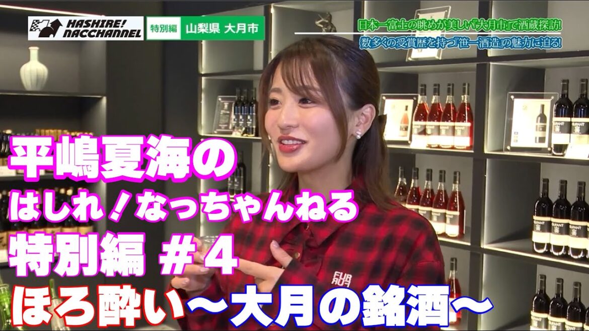 【平嶋夏海コラボ!?】大月市が世界に誇る日本酒「笹一酒造」を大絶賛!@nacchannel_bike