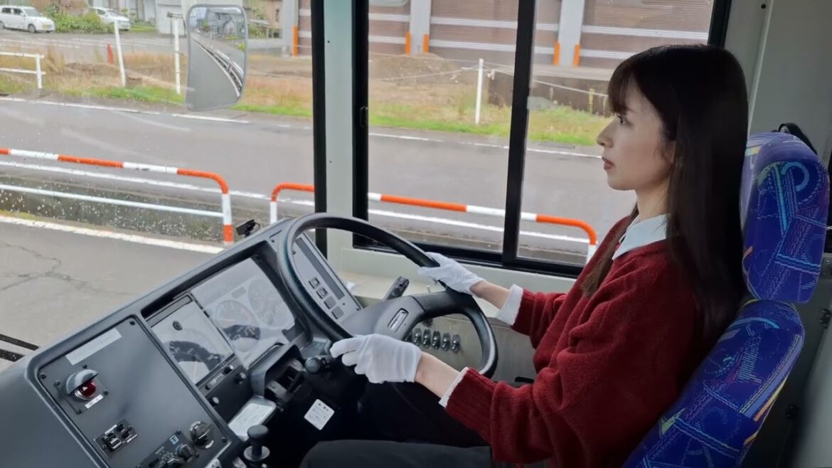 バスを運転したよ