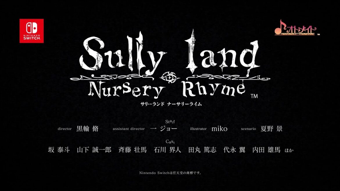Nintendo Switch「Sullyland Nursery Rhyme」オトメイトファンイベント「Dessert de Otomate 2026」公開 キャスト発表ムービー