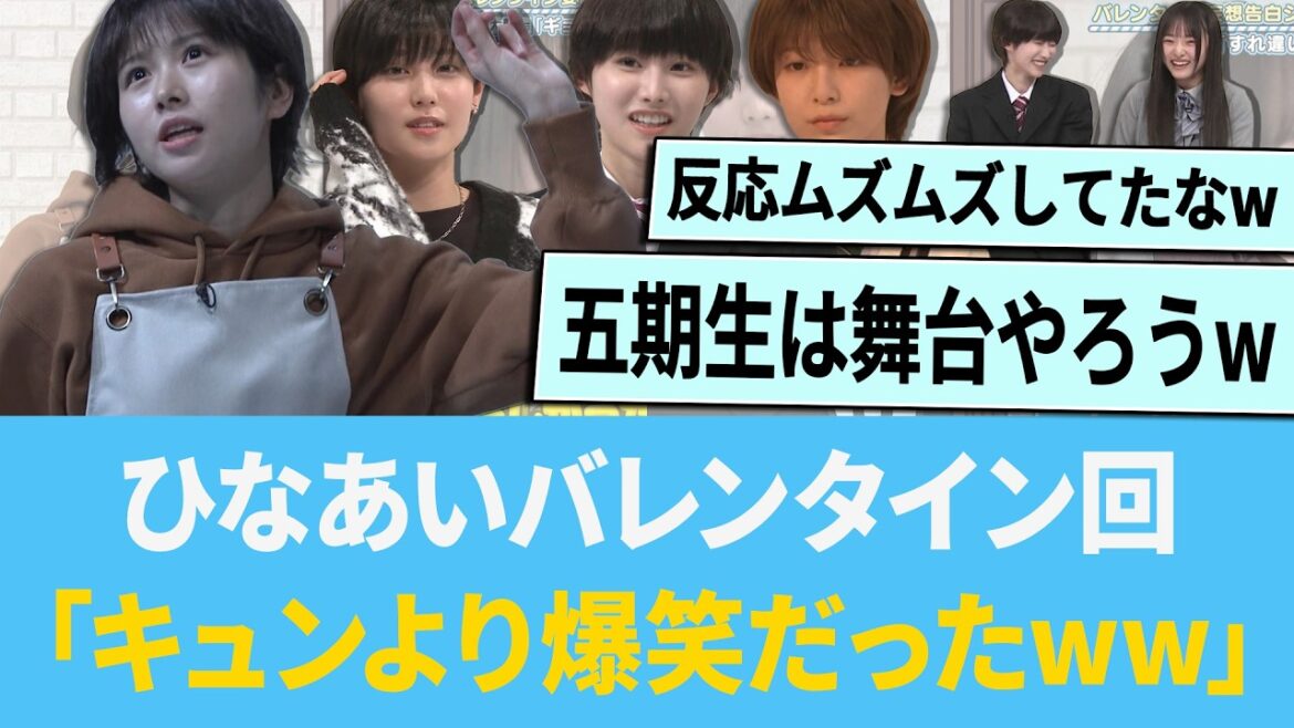 ひなあいバレンタイン回「キュンより爆笑だったwww」【日向坂46】【ひなあい】【ひななり】