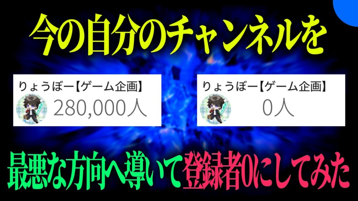 チャンネルを終わらせてみた