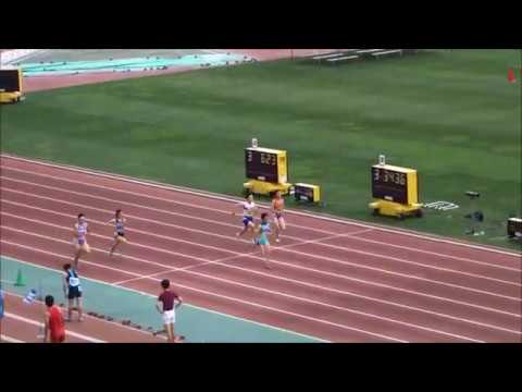 第38回千葉県高校記録会・少年女子A100m/1~7組