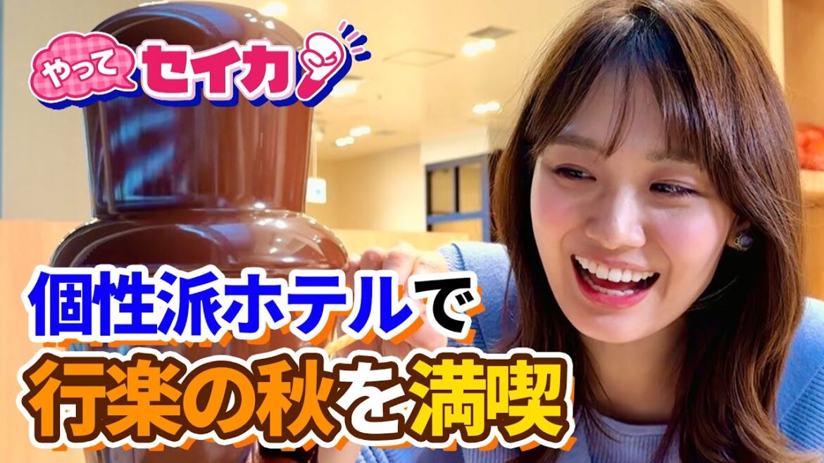 【やってセイカ!見逃し配信】井上清華キャスターが無印良品・シャトレーゼ・ロッテ・小学館など有名企業の個性派ホテルで行楽の秋を満喫リポート!