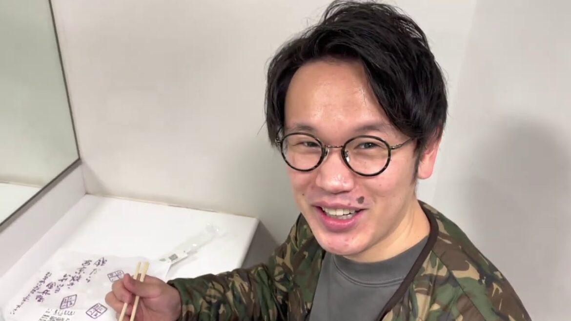 きむが楽屋の弁当食うてたから食レポお願いしましたよぉー! by田渕