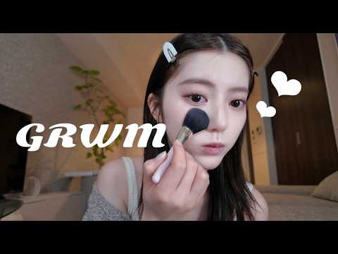 【GRWM】すっぴんから普段の愛コスメで朝の準備☀️