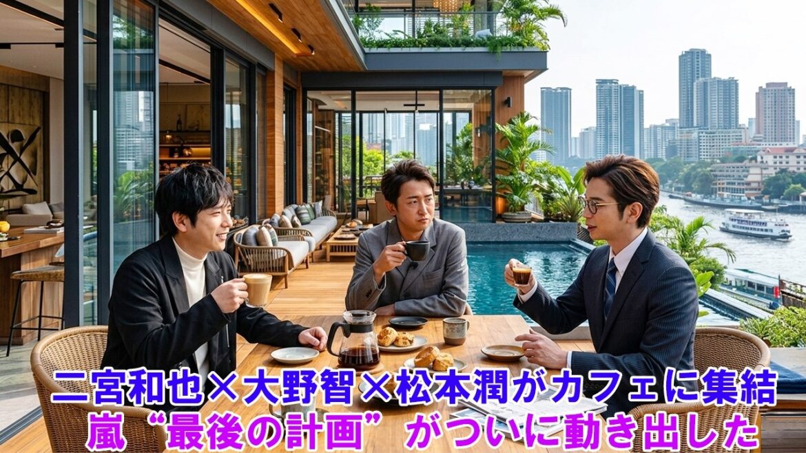【極秘再会】二宮和也×大野智×松本潤がカフェに集結…嵐“最後の計画”がついに動き出した!