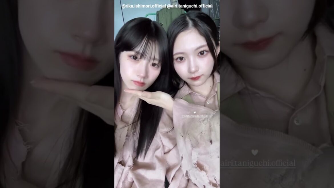石森璃花 谷口愛季 櫻坂46 ビルディバイド CM撮影日のあいりか♪Instagram