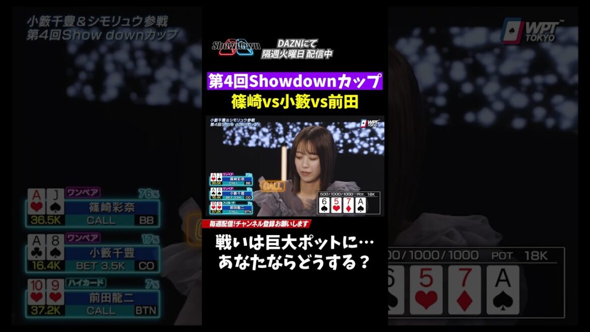 【小籔千豊vs篠崎彩奈vsシモリュウ・前田】小籔が仕掛けたベットに篠崎・前田はどうする…?