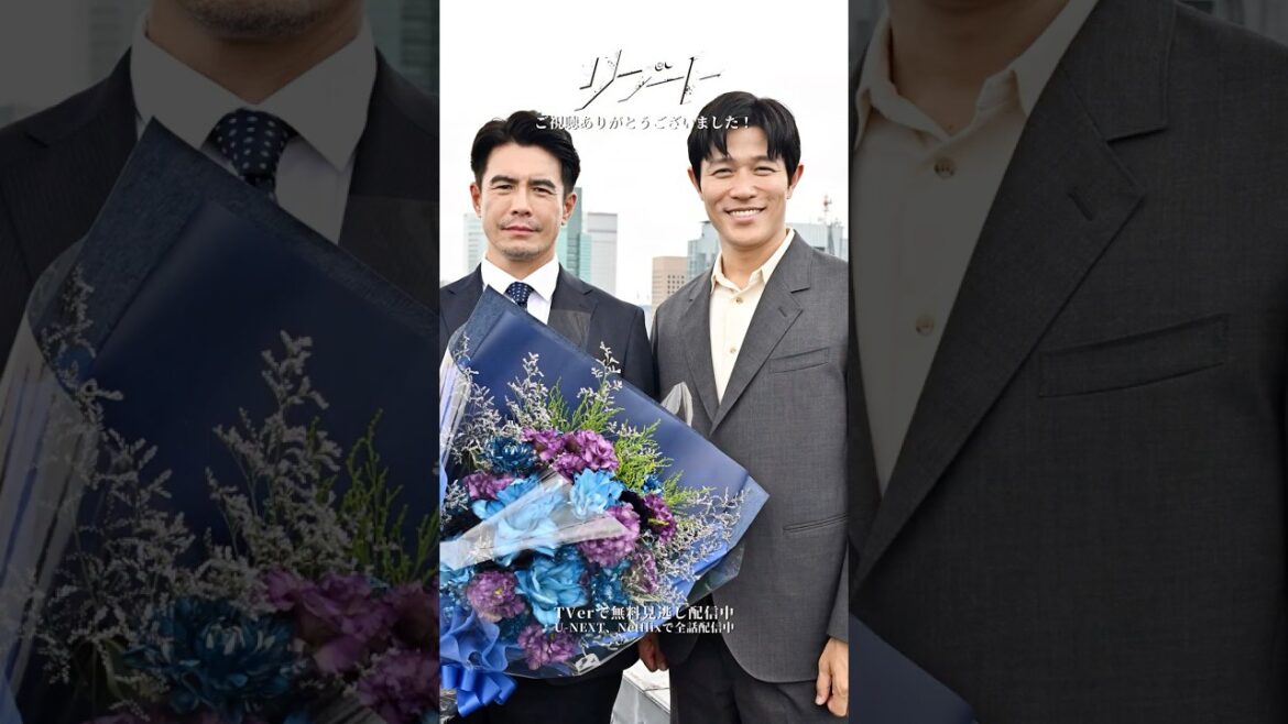 『#日曜劇場リブート』警視庁チームの皆さんクランクアップ💐 #蒔田彩珠 #中川大輔 #藤田ハル #伊藤英明 #池田鉄洋 #愛希れいか