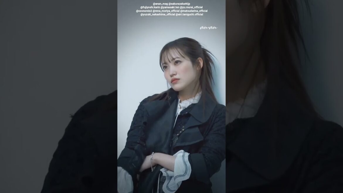 櫻坂46 明日4月8日発売の『anan 2491号』表紙に登場する16人全員の撮影の模様♪