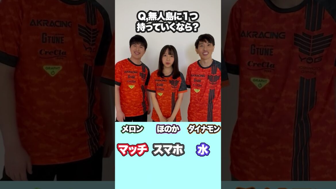 メロン&ダイナモン&ほのかの3人が質問を一緒に回答する企画に挑戦🔥