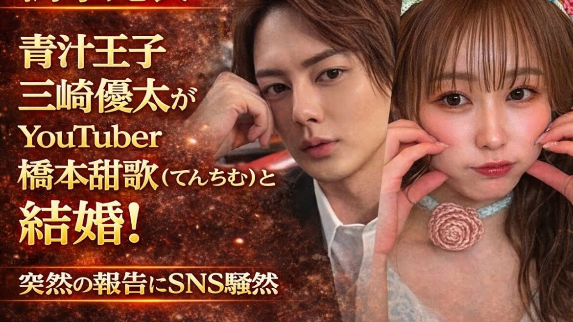 電撃結婚!三崎優太と橋本甜歌(てんちむ)が入籍発表…運命のプロポーズの真相に驚きの声続出