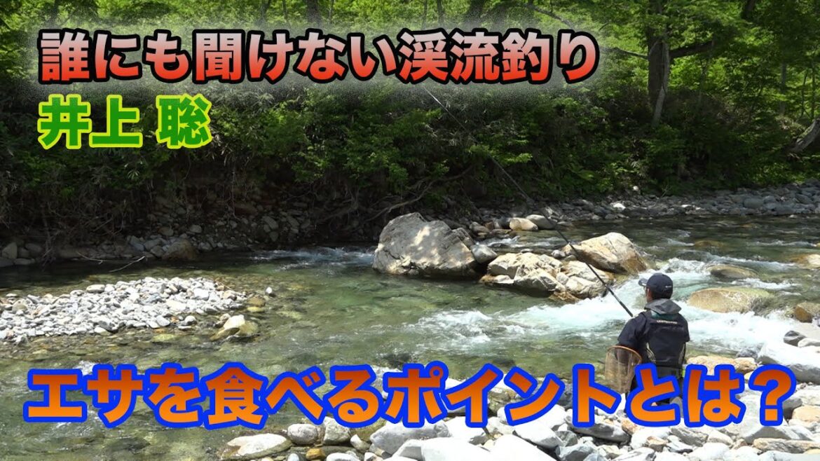井上聡 渓流釣り エサを食べるポイントとは? Satoshi Inoue Mountain stream fishing that no one can hear