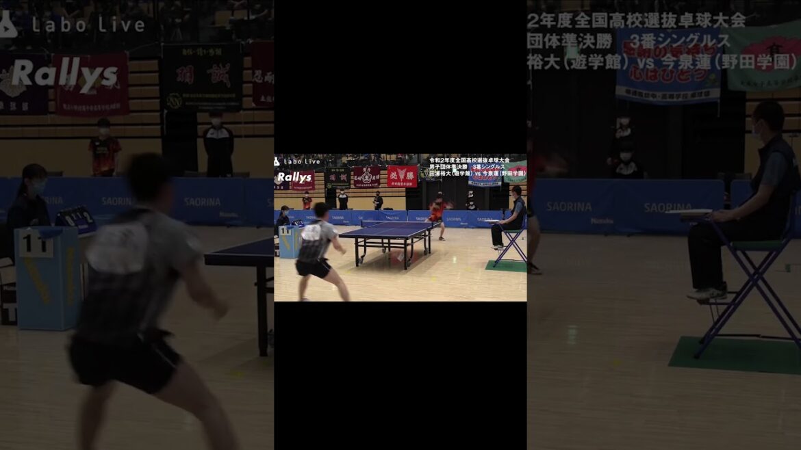 超高校級左腕同士の好ラリー 三浦裕大(遊学館)vs今泉蓮(野田学園) #Shorts