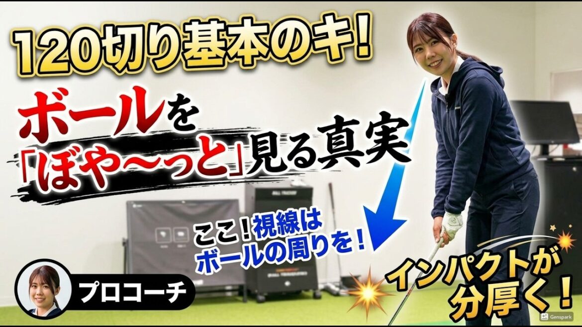 【レッスン】120切りのためのゴルフの真実!ボールを見るって大事なの?【120切りのための女子プロ講座#19】【伊藤きらら】【DSPE】#ゴルフレッスン動画#ゴルフスイング動画#女子プロ#女子ゴルフ