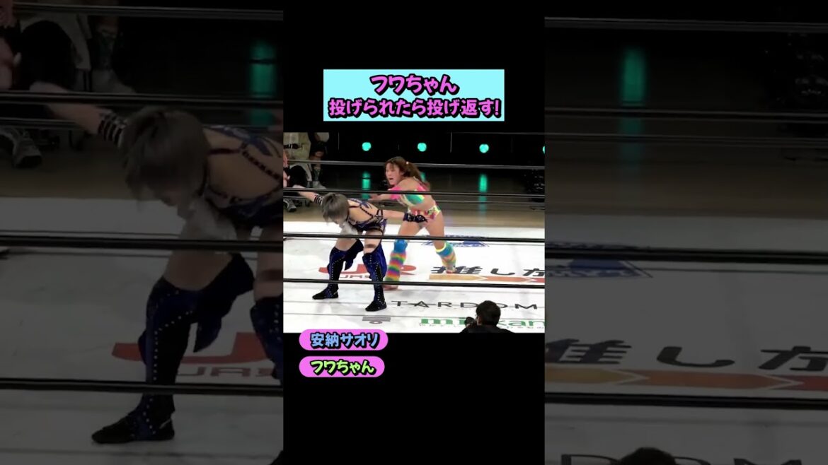 【鳥肌】これぞプロレス。安納の猛攻を受け、即座にやり返したフワちゃんの覚悟。🌈