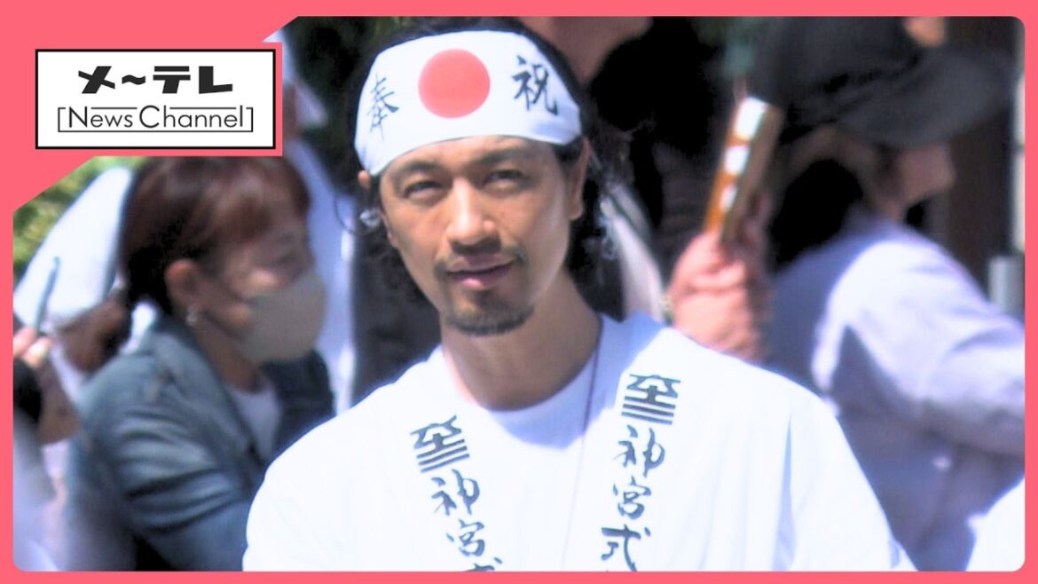 斎藤工さん 平祐奈さん 紗栄子さんら著名人が集結 式年遷宮に向けた伝統行事「お木曳」