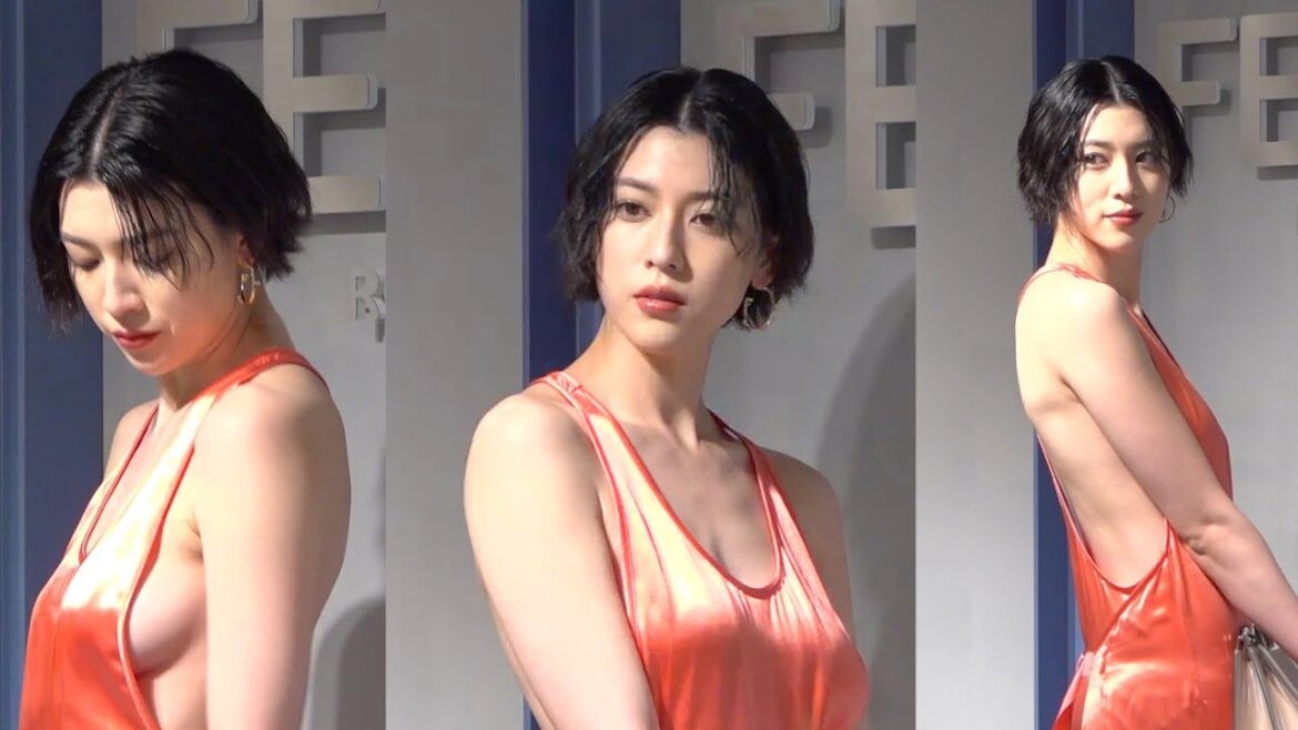 三吉彩花、美背中全開の大胆セクシードレスで魅了 抜群スタイルで圧巻オーラ 『パラッツォ フェンディ 表参道』レセプションイベント