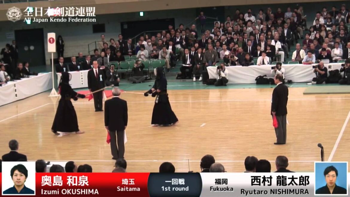 Izumi OKUSHIMA Ke- Ryutaro NISHIMURA – 63rd All Japan KENDO Championship – First round 3