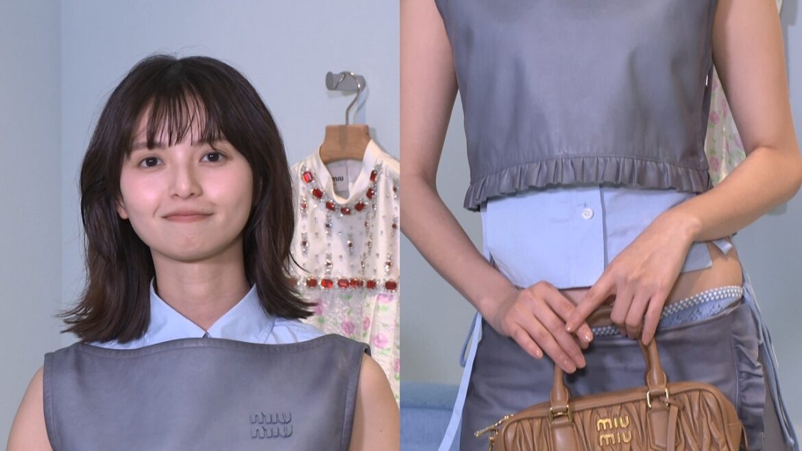 【お腹ちらり】齋藤飛鳥、肌見せ「ミュウミュウ」ファッションが色っぽい