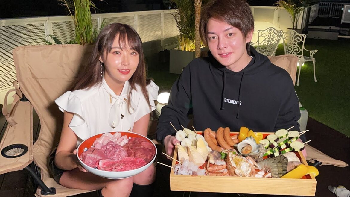 てんちむが青汁ヒルズに住むことになったので、最高のBBQで歓迎しました!