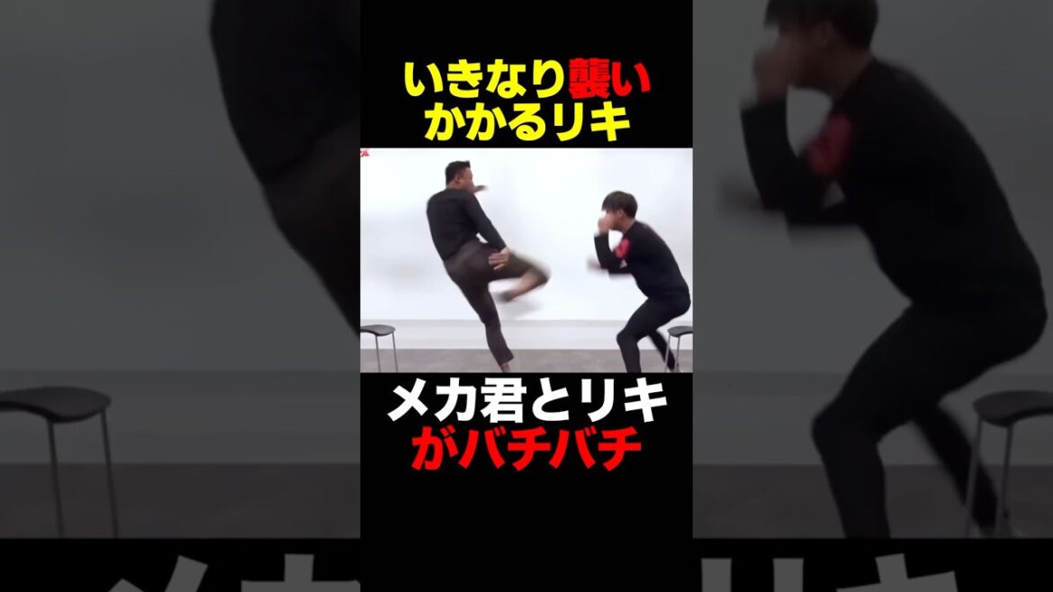 殴り合うリキとメカ君 #shorts