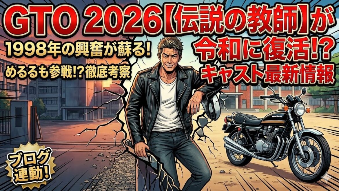 【GTO 2026】反町隆史が28年ぶりに連ドラ復活!伝説の教師が令和に放つ「POISON」と注目の新ヒロイン
