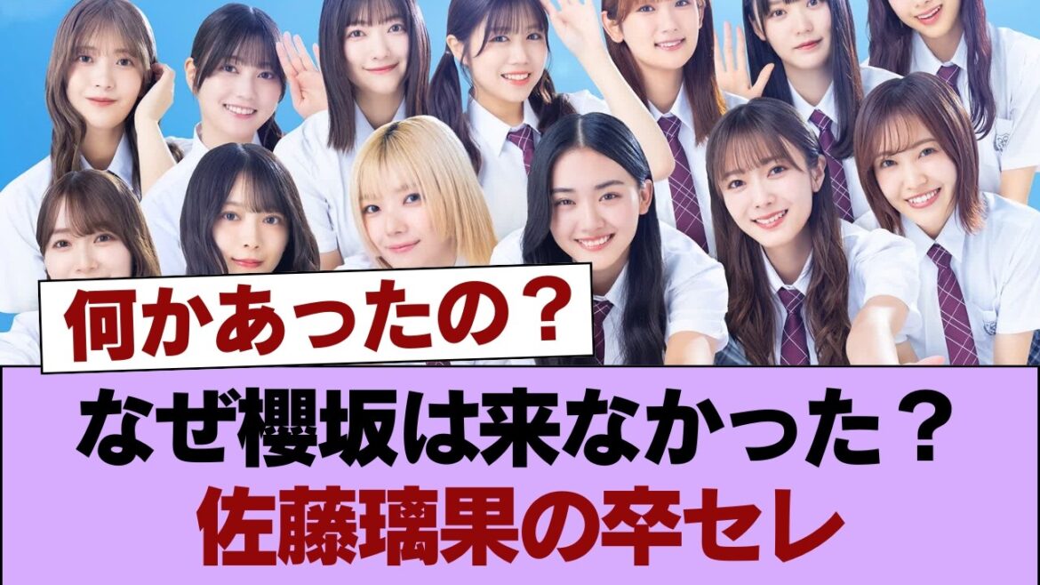 佐藤璃果の卒セレ日向坂の元研修生は来るのに櫻坂は誰一人来ず #櫻坂46 #櫻坂46の家