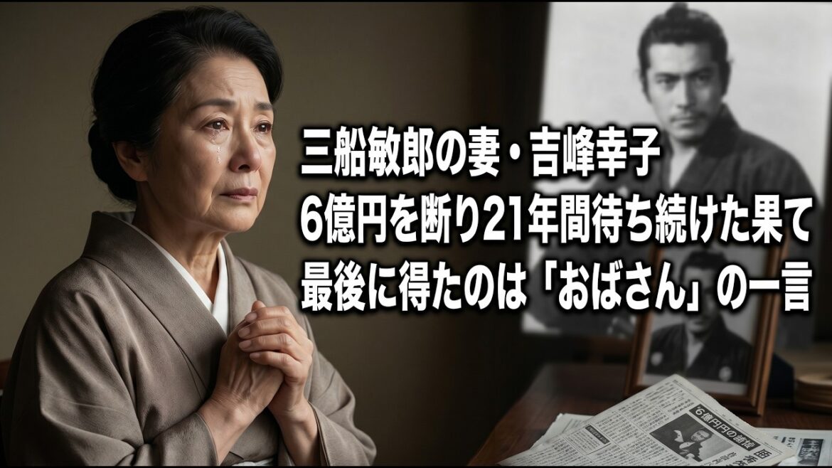 三船敏郎と「おばさん、誰?」:6億円を断り21年間も待ち続けた妻が隠し通した悲しすぎる秘密