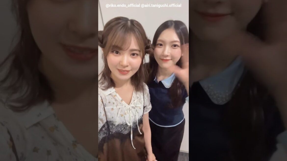 遠藤理子 谷口愛季 りこあいりでミーグリお礼の動画♪5月31日 Instagram 櫻坂46
