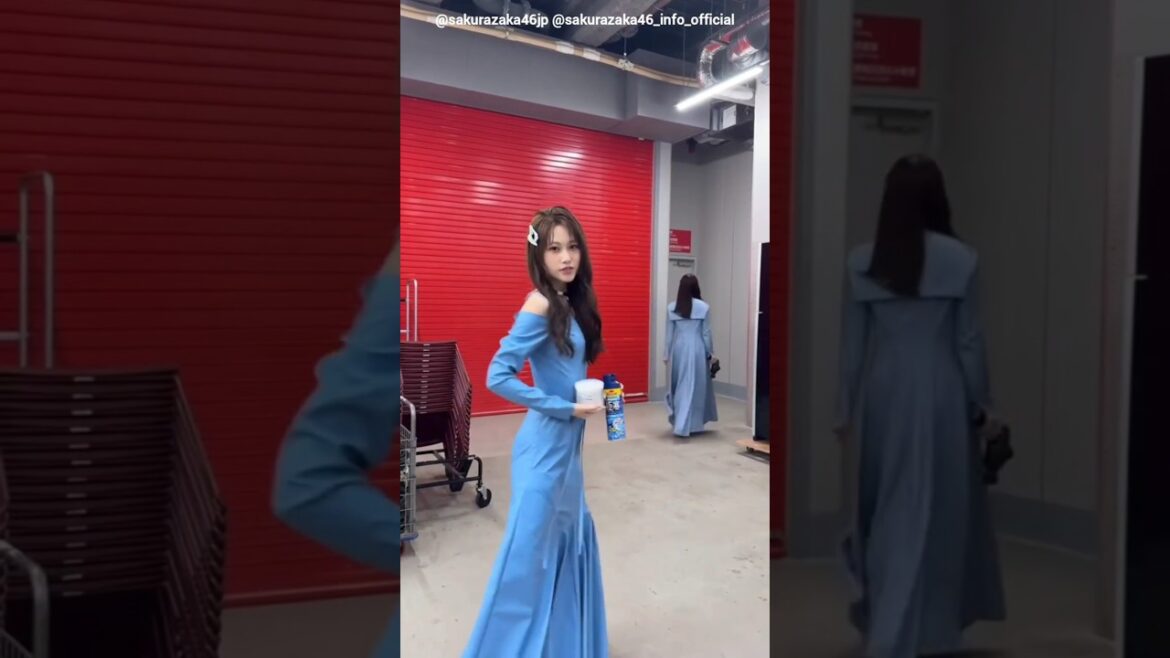 大園玲 向井純葉 ロンラビドレスの美しいれいいとのランウェイ♩♩櫻坂46