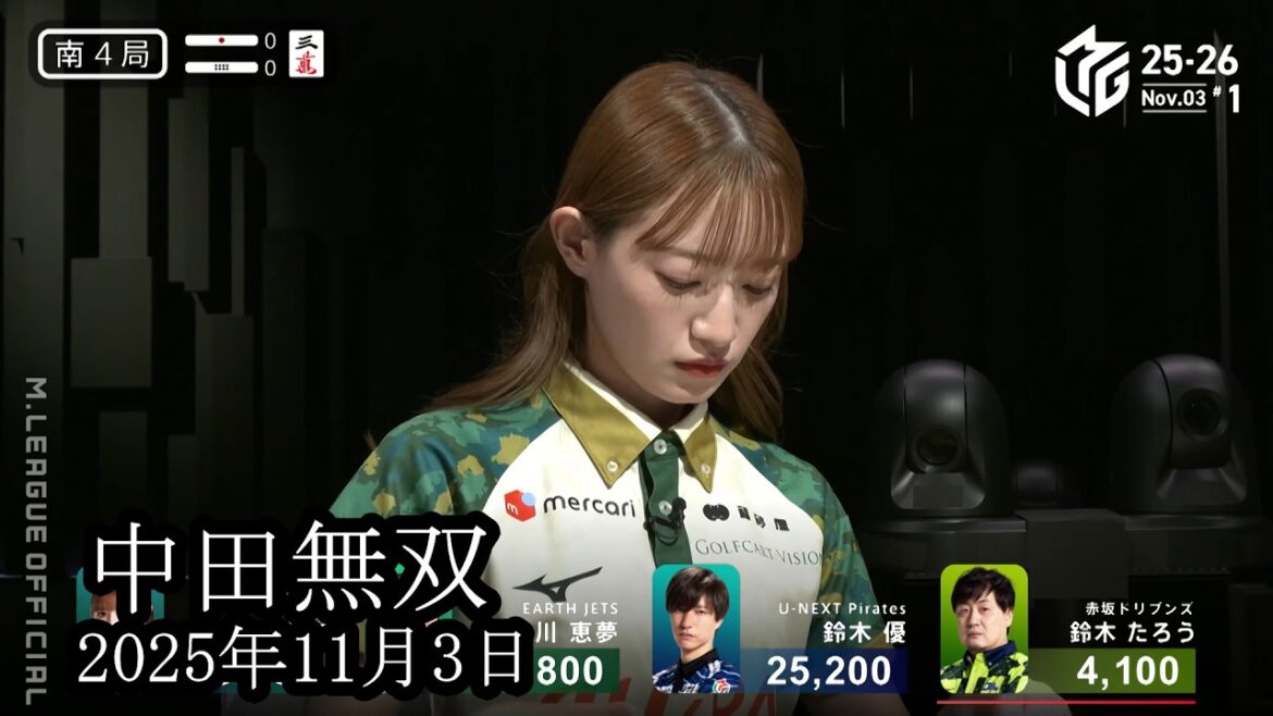 【中田無双】中田花奈が無双状態に突入‼他を寄せ付けない一手炸裂‼【麻雀の虎】