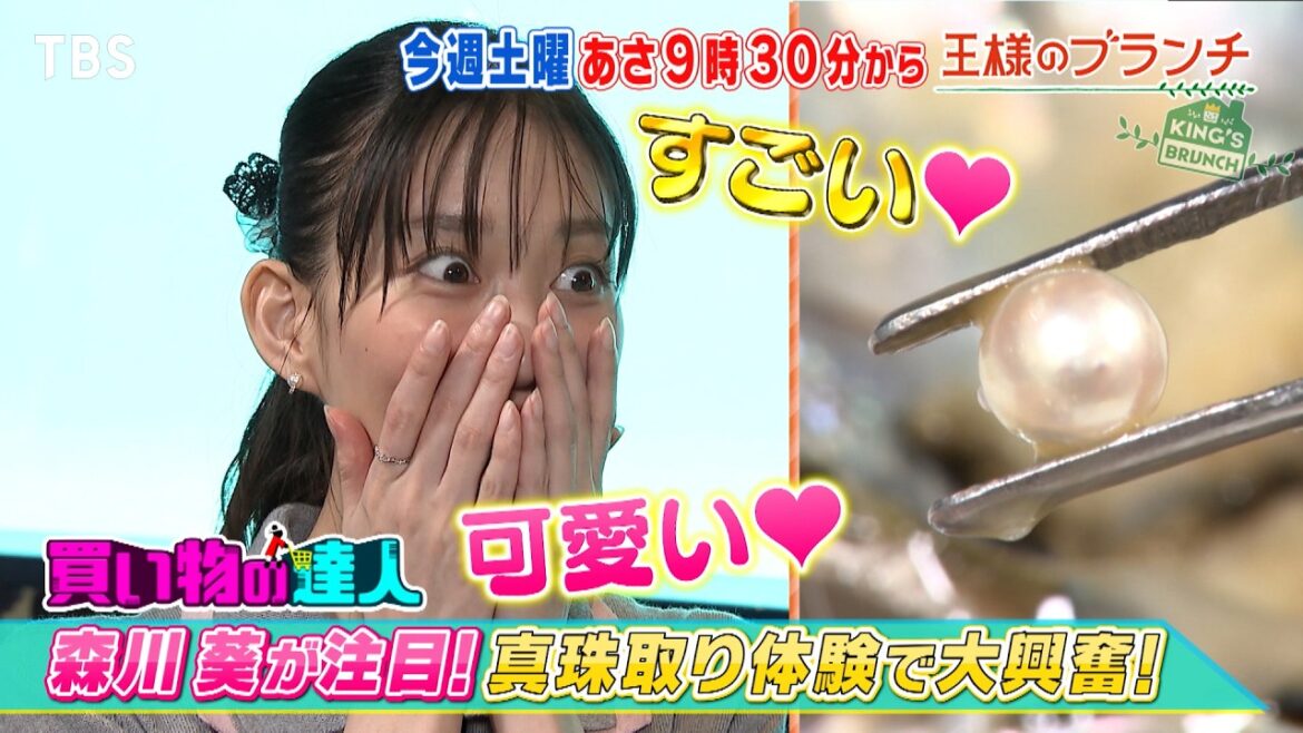 森川葵が注目!真珠取り体験で大興奮!!『王様のブランチ』5/16(土)【TBS】