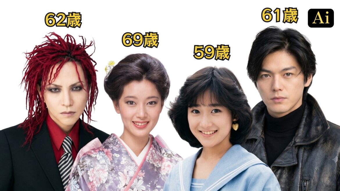 【昔と今 AI】あまりにも早く旅立った昭和・平成の伝説のスター達 | Japanese Tragic Stars If They Were Alive (Then vs. Now)