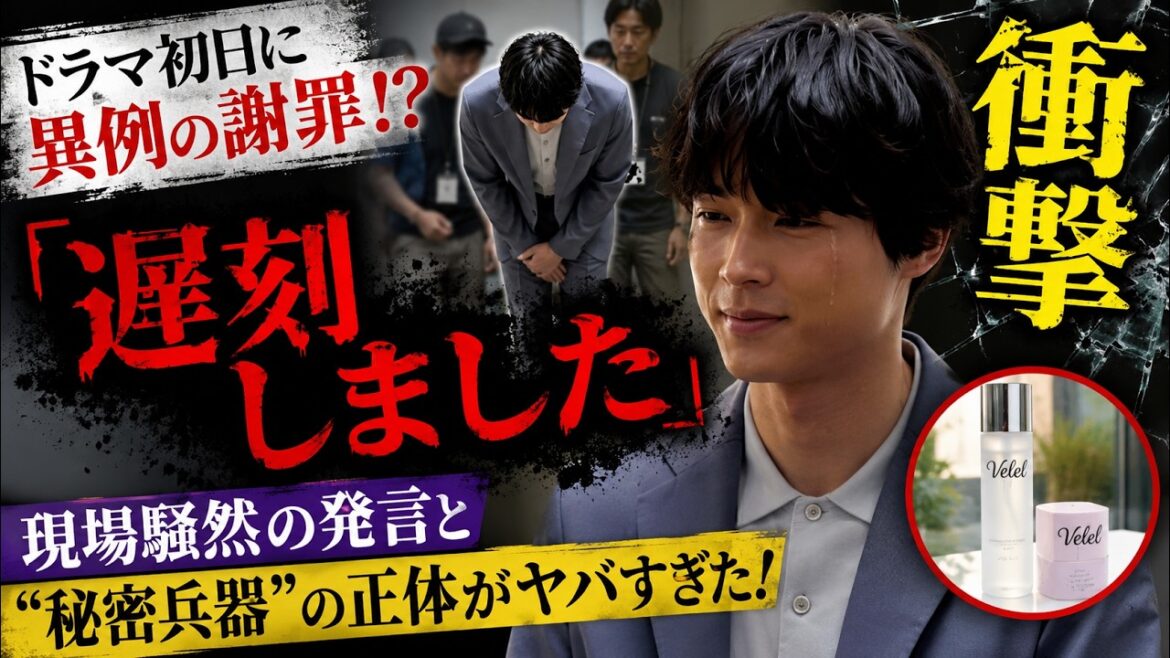 【衝撃】SixTONES松村北斗がドラマ初日に異例の謝罪!?現場騒然の「遅刻しました」発言と“秘密兵器”の正体がヤバすぎた!