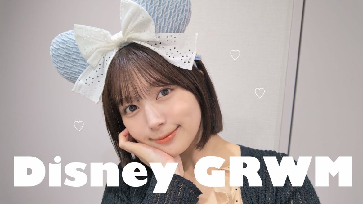 【GRWM】誕生日ディズニーに行く日のリアルな朝準備🐭💄