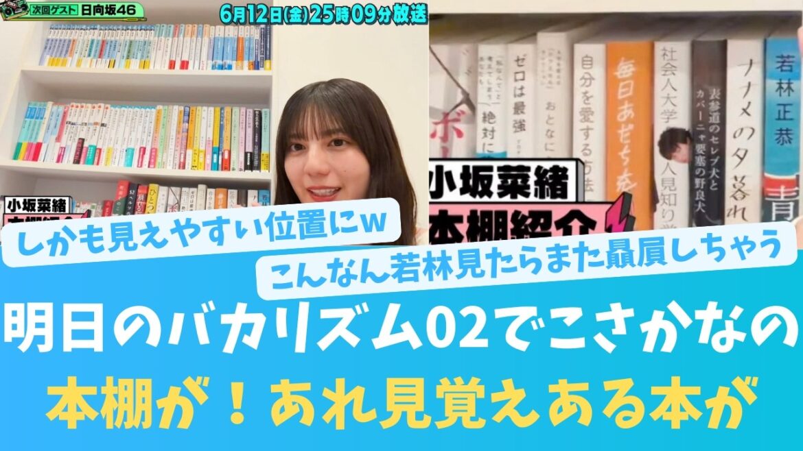 こさかなの本棚に見覚えがある本が!【KO ZH EN ES SUB】#한국어 자막 #中文字幕 히나타자카46
