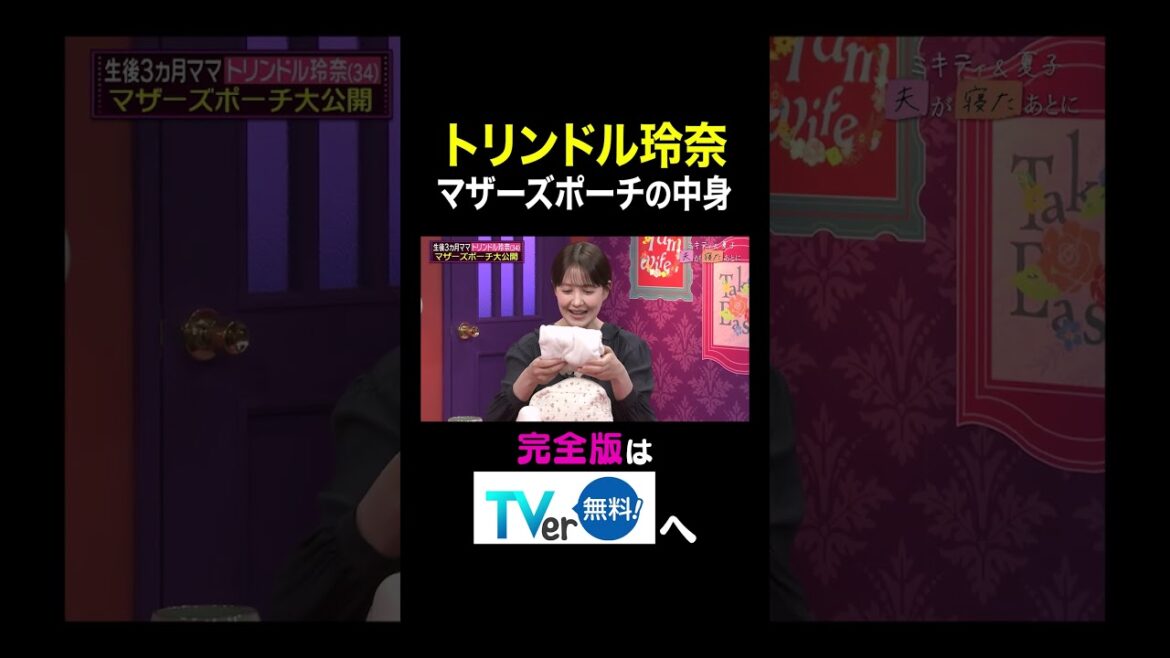 【夫が寝たあとに】トリンドル玲奈 マザーズポーチの中身 #夫が寝たあとに #藤本美貴 #ミキティ #横澤夏子 #トリンドル玲奈