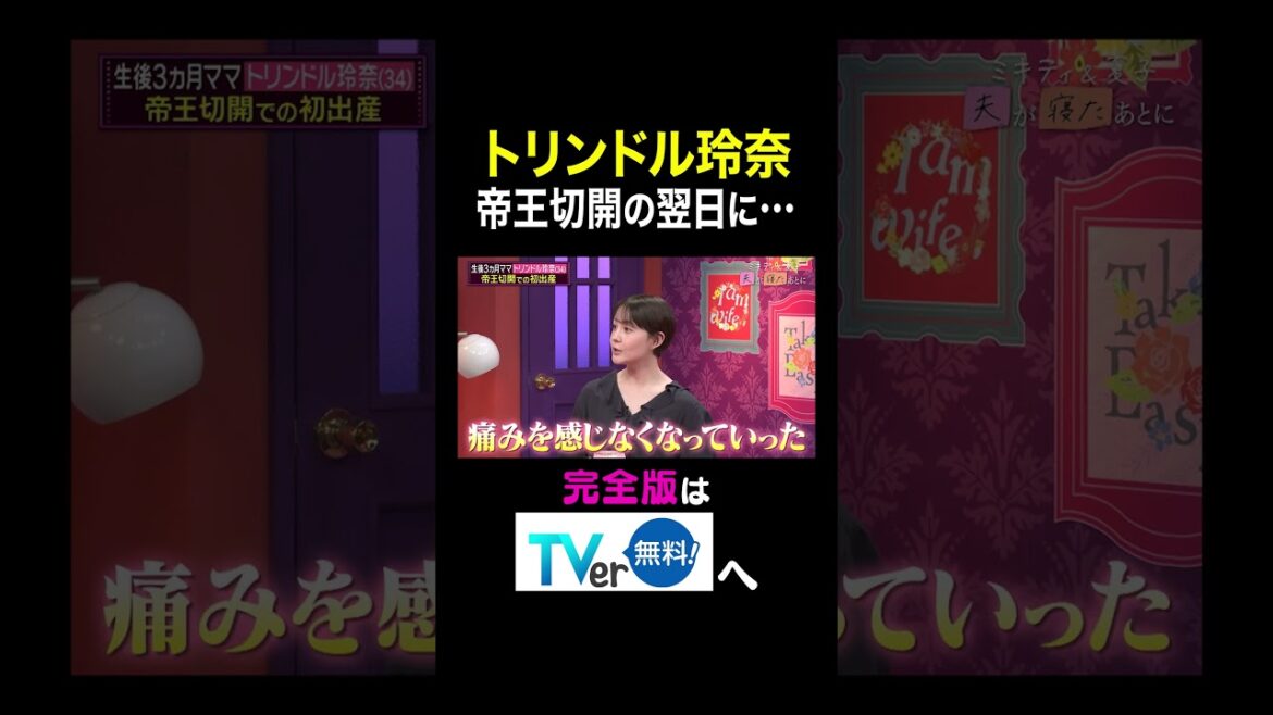【夫が寝たあとに】トリンドル玲奈 帝王切開の翌日に… #夫が寝たあとに #藤本美貴 #ミキティ #横澤夏子 #トリンドル玲奈