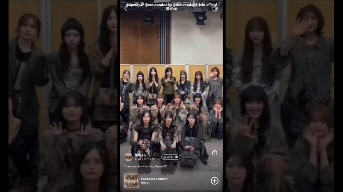 櫻坂46 Spotifyにて、6月6日に出演した NHK『Venue101』の様子が公開されました!