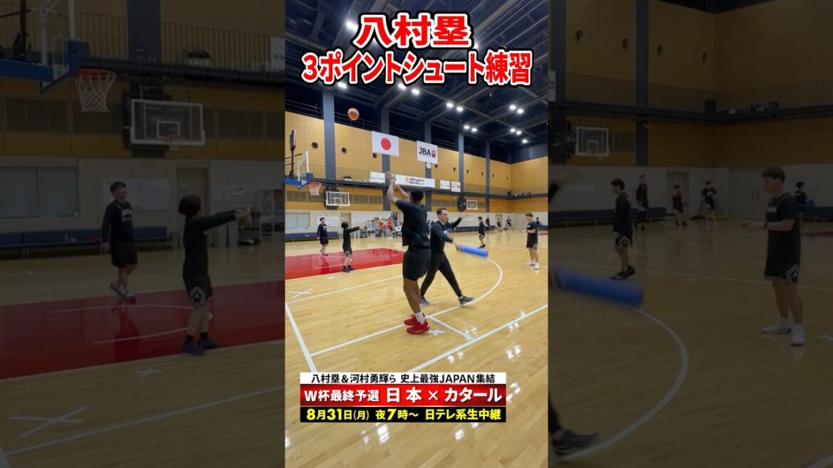 #NBA #八村塁 得意の3ポイントシュート練習 #shorts