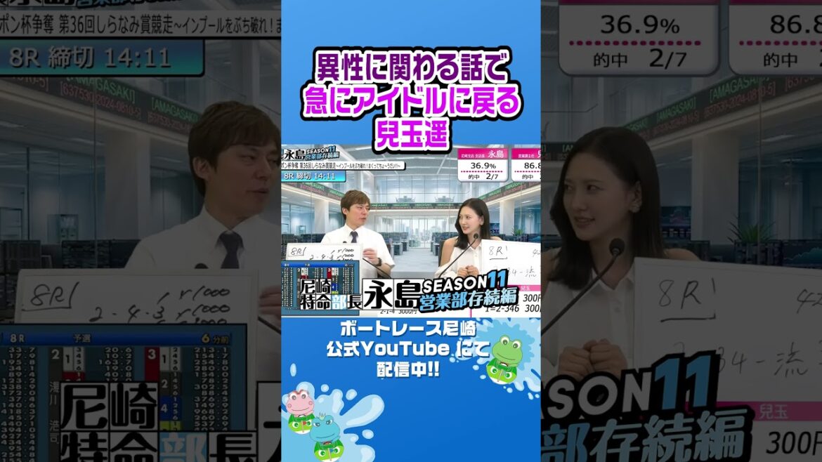 異性に関わる話で急にアイドルに戻る兒玉遥【尼崎特命部長永島SEASON11 営業部存続編】