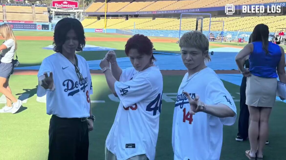 Number_iドジャースタジアム舞台裏!平野紫耀・神宮寺勇太・岸優太がロバーツ監督と対面