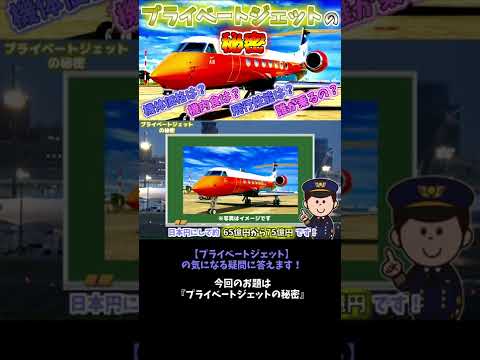 【飛行機/雑学】プライベートジェットの秘密#Shorts #プライベートジェット